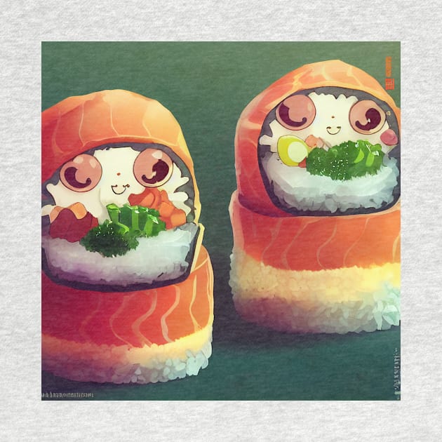 Kawaii Anime Sushi by Grassroots Green